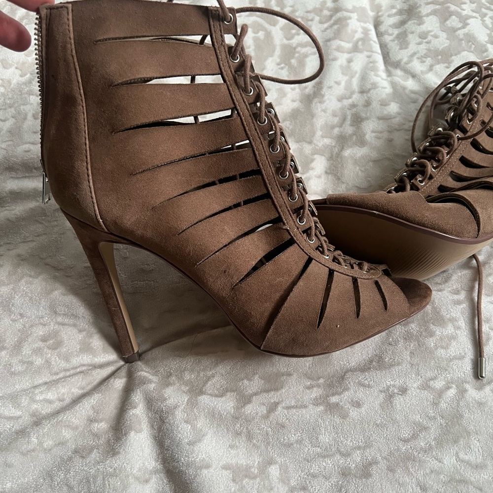 Steve Madden lace up booties